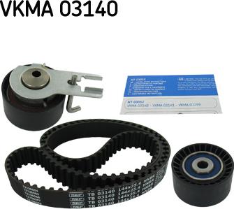 SKF VKMA 03140 - Комплект зубчатого ремня ГРМ autospares.lv