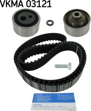 SKF VKMA 03121 - Комплект зубчатого ремня ГРМ autospares.lv