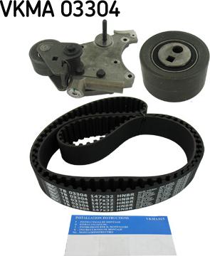 SKF VKMA 03304 - Комплект зубчатого ремня ГРМ autospares.lv