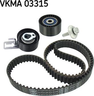 SKF VKMA 03315 - Комплект зубчатого ремня ГРМ autospares.lv