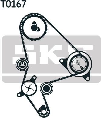 SKF VKMA 03264 - Комплект зубчатого ремня ГРМ autospares.lv