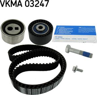 SKF VKMA 03247 - Комплект зубчатого ремня ГРМ autospares.lv