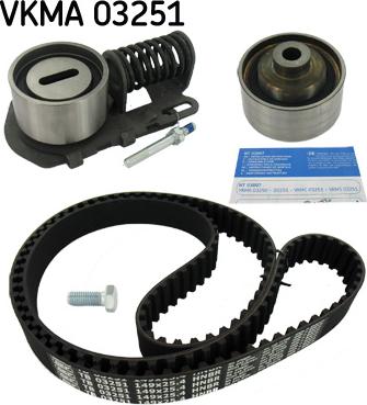 SKF VKMA 03251 - Комплект зубчатого ремня ГРМ autospares.lv