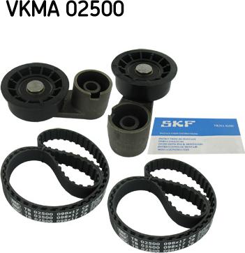 SKF VKMA 02500 - Комплект зубчатого ремня ГРМ autospares.lv