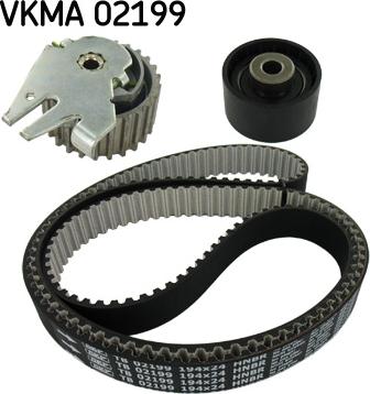 SKF VKMA 02199 - Комплект зубчатого ремня ГРМ autospares.lv