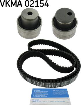 SKF VKMA 02154 - Комплект зубчатого ремня ГРМ autospares.lv