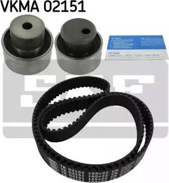 SKF VKMA 02151 - Комплект зубчатого ремня ГРМ autospares.lv