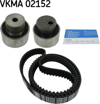 SKF VKMA 02152 - Комплект зубчатого ремня ГРМ autospares.lv