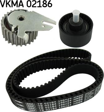 SKF VKMA 02186 - Комплект зубчатого ремня ГРМ autospares.lv