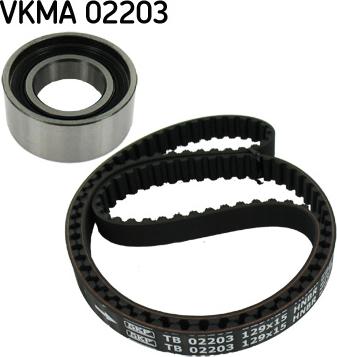 SKF VKMA 02203 - Комплект зубчатого ремня ГРМ autospares.lv