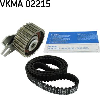 SKF VKMA 02215 - Комплект зубчатого ремня ГРМ autospares.lv