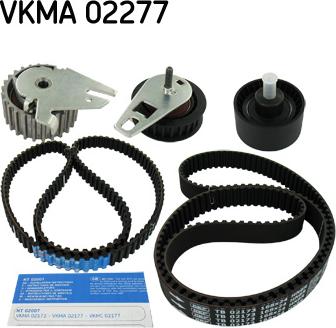 SKF VKMA 02277 - Комплект зубчатого ремня ГРМ autospares.lv