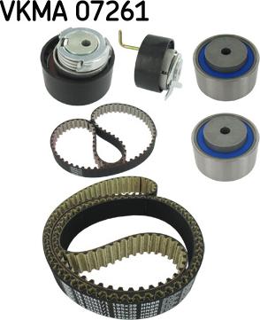 SKF VKMA 07261 - Комплект зубчатого ремня ГРМ autospares.lv