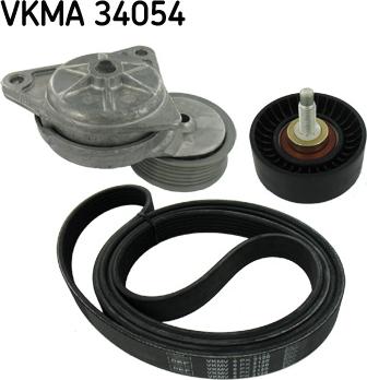 SKF VKMA 34054 - Поликлиновый ременный комплект autospares.lv
