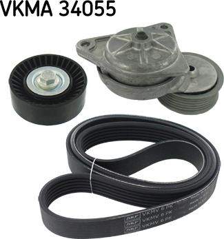 SKF VKMA 34055 - Поликлиновый ременный комплект autospares.lv