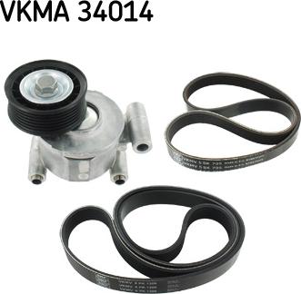 SKF VKMA 34014 - Поликлиновый ременный комплект autospares.lv