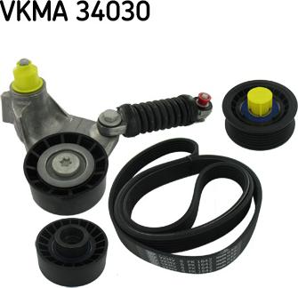 SKF VKMA 34030 - Поликлиновый ременный комплект autospares.lv