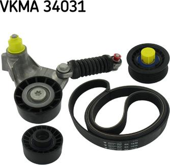 SKF VKMA 34031 - Поликлиновый ременный комплект autospares.lv