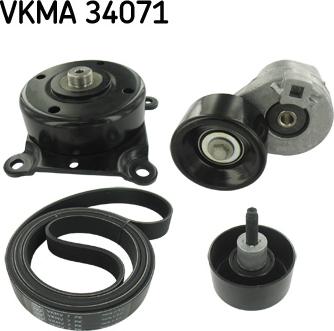 SKF VKMA 34071 - Поликлиновый ременный комплект autospares.lv