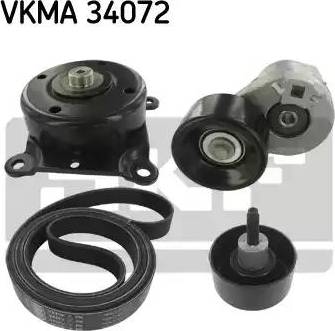 SKF VKMA 34072 - Поликлиновый ременный комплект autospares.lv