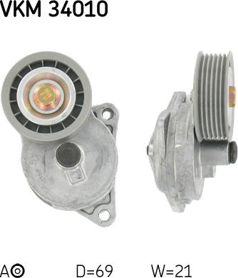 SKF VKMA 34101 - Поликлиновый ременный комплект autospares.lv