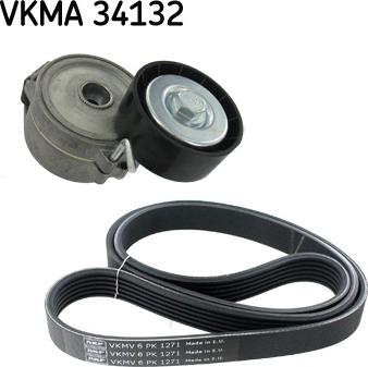 SKF VKMA 34132 - Поликлиновый ременный комплект autospares.lv