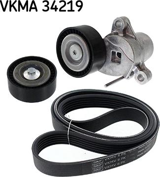 SKF VKMA 34219 - Поликлиновый ременный комплект autospares.lv