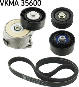 SKF VKMA 35600 - Поликлиновый ременный комплект autospares.lv