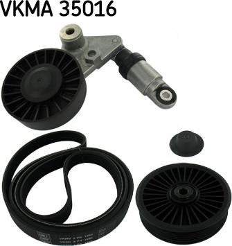 SKF VKMA 35016 - Поликлиновый ременный комплект autospares.lv