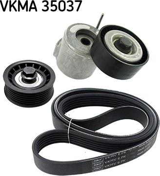 SKF VKMA 35037 - Поликлиновый ременный комплект autospares.lv
