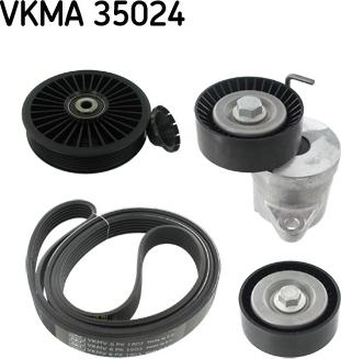 SKF VKMA 35024 - Поликлиновый ременный комплект autospares.lv