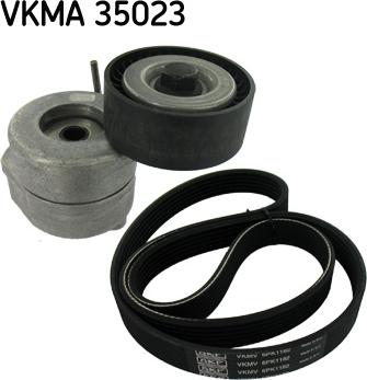 SKF VKMA 35023 - Поликлиновый ременный комплект autospares.lv