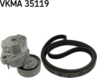 SKF VKMA 35119 - Поликлиновый ременный комплект autospares.lv