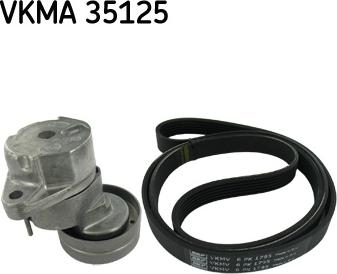 SKF VKMA 35125 - Поликлиновый ременный комплект autospares.lv