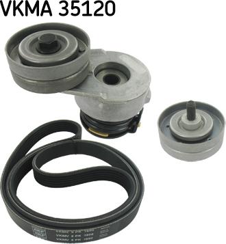 SKF VKMA 35120 - Поликлиновый ременный комплект autospares.lv