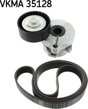 SKF VKMA 35128 - Поликлиновый ременный комплект autospares.lv