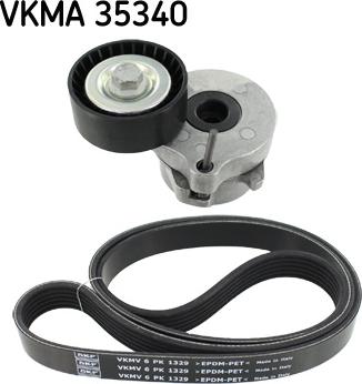 SKF VKMA 35340 - Поликлиновый ременный комплект autospares.lv