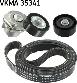 SKF VKMA 35341 - Поликлиновый ременный комплект autospares.lv