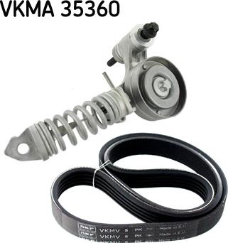 SKF VKMA 35360 - Поликлиновый ременный комплект autospares.lv