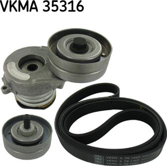 SKF VKMA 35316 - Поликлиновый ременный комплект autospares.lv
