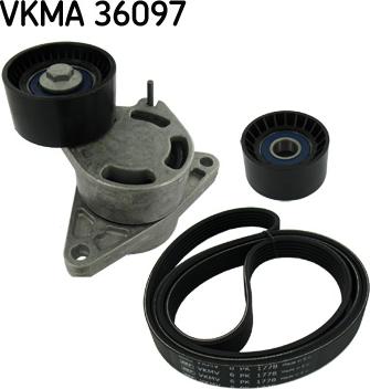 SKF VKMA 36097 - Поликлиновый ременный комплект autospares.lv