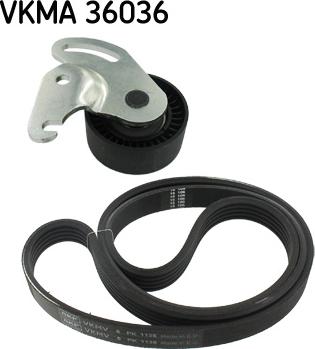 SKF VKMA 36036 - Поликлиновый ременный комплект autospares.lv