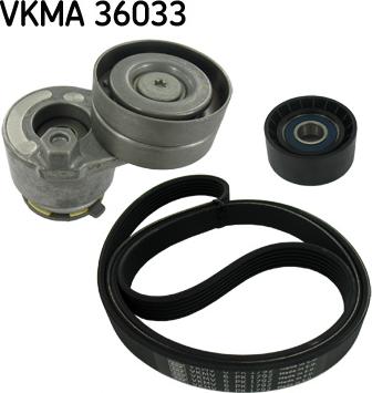 SKF VKMA 36033 - Поликлиновый ременный комплект autospares.lv