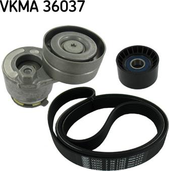 SKF VKMA 36037 - Поликлиновый ременный комплект autospares.lv