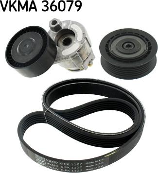 SKF VKMA 36079 - Поликлиновый ременный комплект autospares.lv