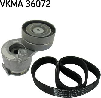 SKF VKMA 36072 - Поликлиновый ременный комплект autospares.lv