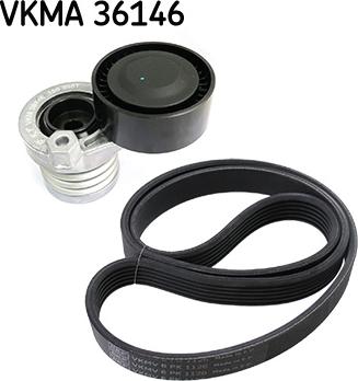 SKF VKMA 36146 - Поликлиновый ременный комплект autospares.lv