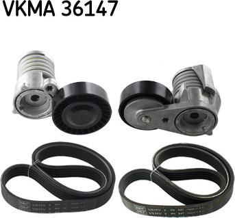 SKF VKMA 36147 - Поликлиновый ременный комплект autospares.lv