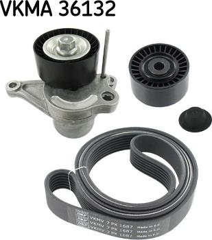 SKF VKMA 36132 - Поликлиновый ременный комплект autospares.lv