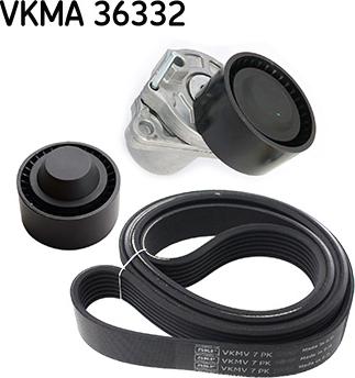 SKF VKMA 36332 - Поликлиновый ременный комплект autospares.lv